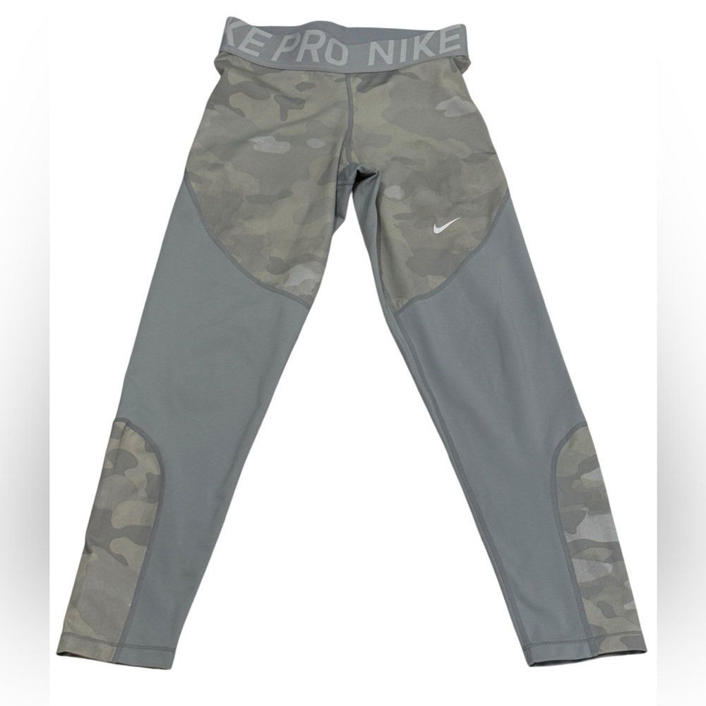 Nike Camouflage Gray Leggings Good Used Condition BOX37-3